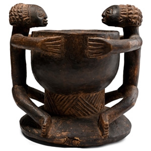 African Wooden Ritual Cup