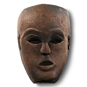 African Wooden Ceremonial Face Mask