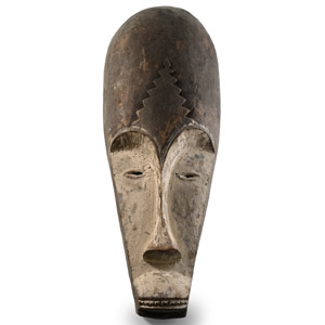 African Wooden Ceremonial Face Mask