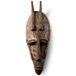 African Wooden Ceremonial Face Mask