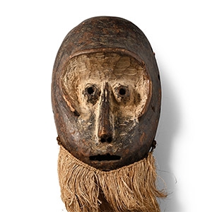 African Wooden Ceremonial Face Mask
