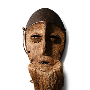 African Wooden Ceremonial Face Mask