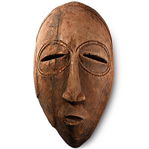 African Wooden Ceremonial Face Mask