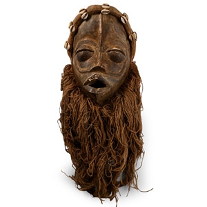 African Wooden Ceremonial Face Mask