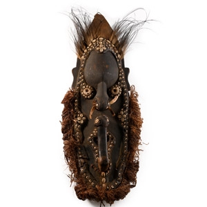 New Guinea Wooden House Mask