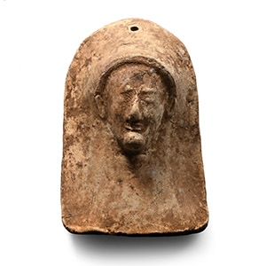 Greek Terracotta Protome Mask