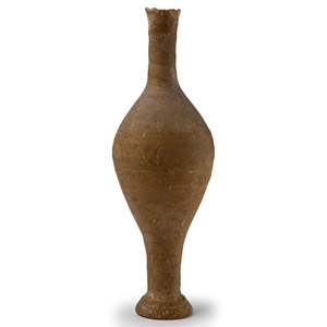 Greek Hellenistic Terracotta Spindle Flask
