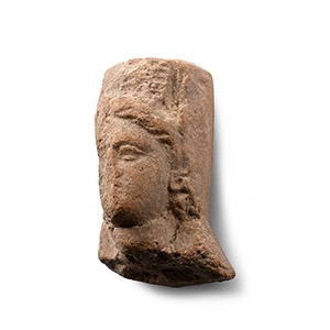 Greek Terracotta Head of a Goddess