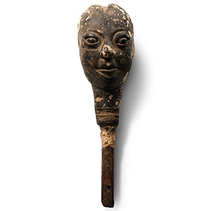 Indonesian Tau Tau Funerary Wooden Head