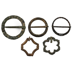 Medieval Bronze Ring Brooch Collection