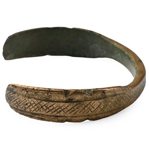 Medieval Bronze Decorated Bracelet