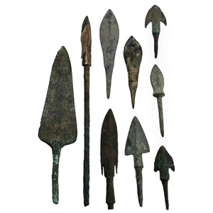 Greek and Other Bronze Arrowhead Collection