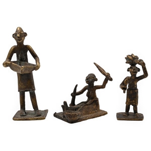 African Ashanti Bronze Figural Gold Weight Collection