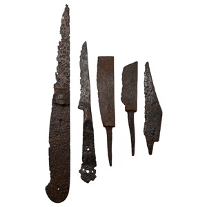 Medieval Iron Knife Group
