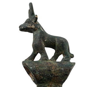 Luristan Style Bronze Axehead with Bull
