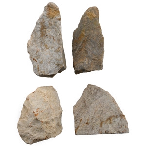 Neanderthal Knapped Quartzite Scraper Group