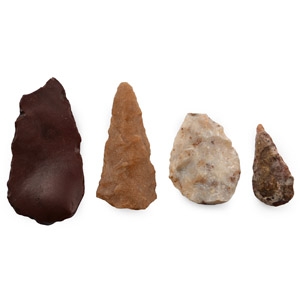 Stone Age Tenerean Knife and Arrowhead Collection