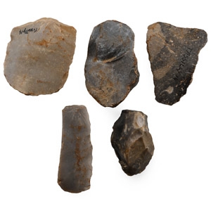 Stone Age Knapped Flint Tool Group