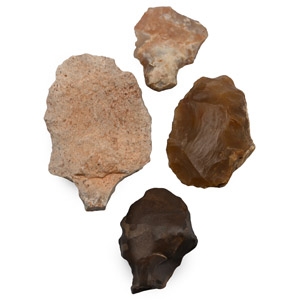 Stone Age Knapped Tanged Point and Scraper Collection