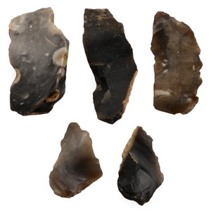 Stone Age Knapped End Scraper and Spoke-Shave Collection