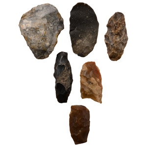 Stone Age Knapped Scraper and Point Collection