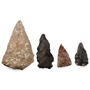 Stone Age Tenerean Projectile Point Group