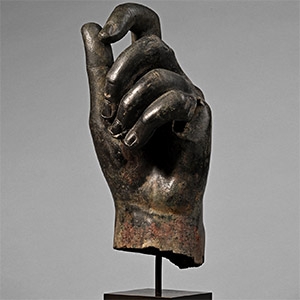 Monumental Roman Bronze Left Hand