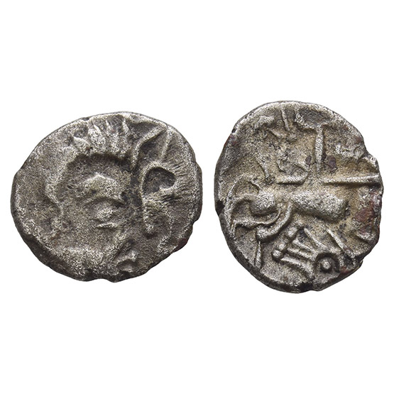 Celtic Northwest Gaul. Armorica, Coriosolites BI Quarter Stater.