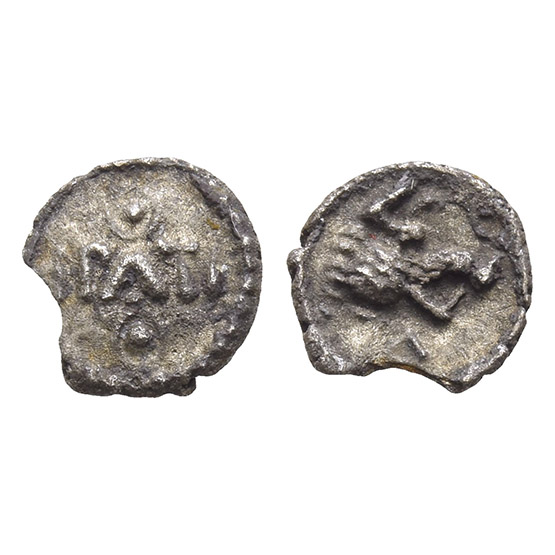Celtic Britannia. Atrebates and Regni, Epaticcus AR Minim.