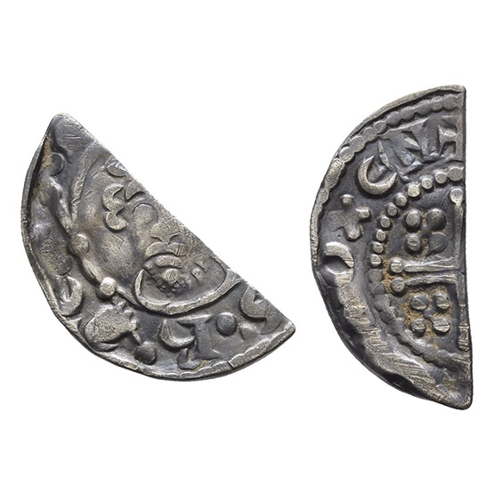 England. Plantagenet, Henry II AR Cut Halfpenny.