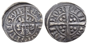 England. Plantagenet, Edward I AR Penny.