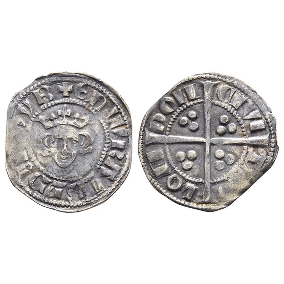 England. Plantagenet, Edward I AR  Penny.