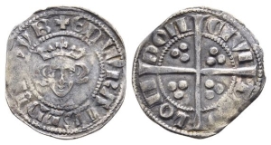 England. Plantagenet, Edward I AR  Penny.