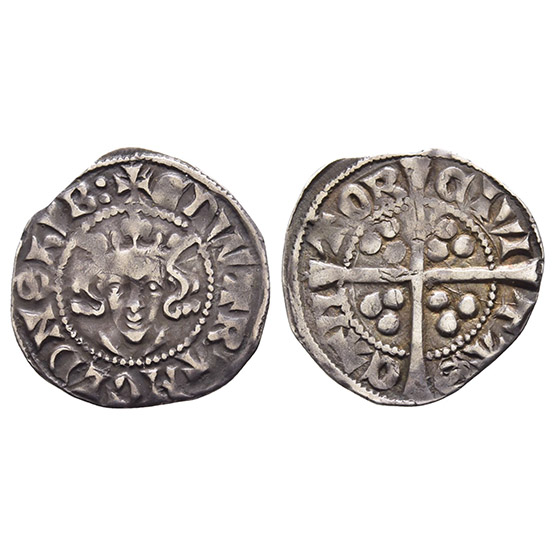 England. Plantagenet, Edward I AR Canterbury Penny.