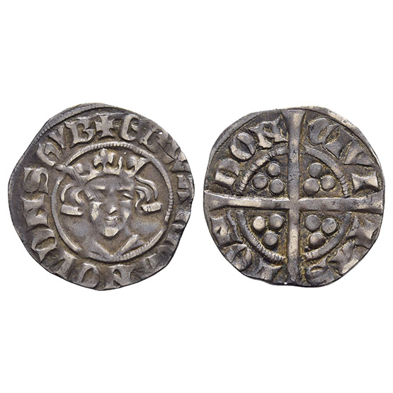 England. Plantagenet, Edward II AR Penny.