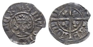 England. Plantagenet, Edward III AR Halfpenny.