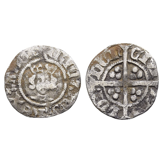 England. Plantagenet, Richard II AR Halfpenny.