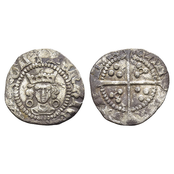 England. Lancaster, Henry VI AR Calais Halfpenny.