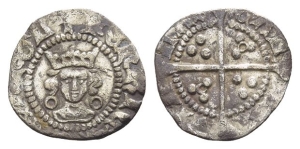 England. Lancaster, Henry VI AR Calais Halfpenny.