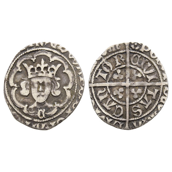 England. York, Edward IV AR Halfgroat.