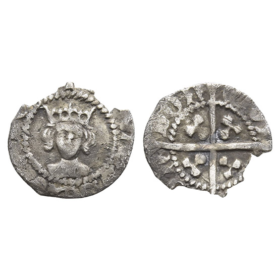 England. York, Edward IV AR Halfpenny.