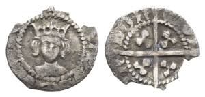 England. York, Edward IV AR Halfpenny.