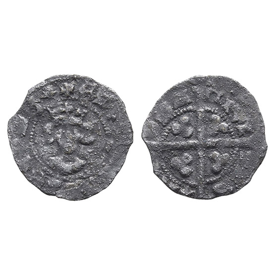 England. York, Edward IV AR Halfpenny.