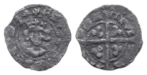 England. York, Edward IV AR Halfpenny.