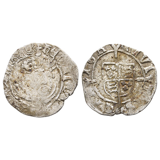 England. Tudor, Edward VI in the name of Henry VIII AR Halfgroat.