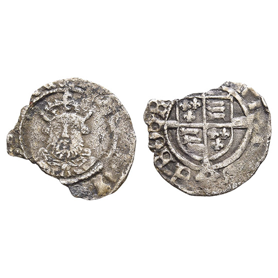 England. Tudor, Edward VI in the name of Henry VIII AR Penny.
