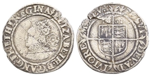 England. Tudor, Elizabeth I AR Sixpence.