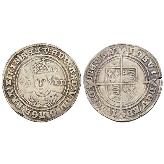 England. Tudor, Edward VI AR Shilling.