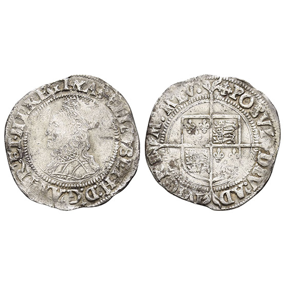 England. Tudor, Elizabeth I AR Groat.