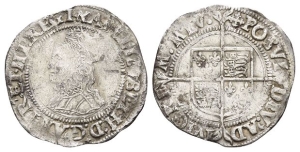 England. Tudor, Elizabeth I AR Groat.